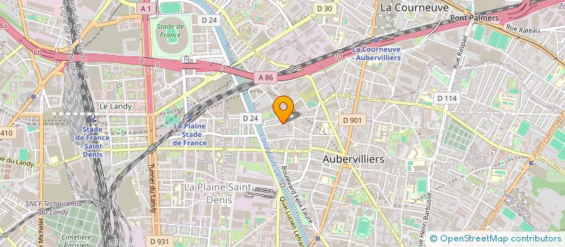 localisation de l'entreprise MONSIEUR YOHAN BISSON  AUBERVILLIERS