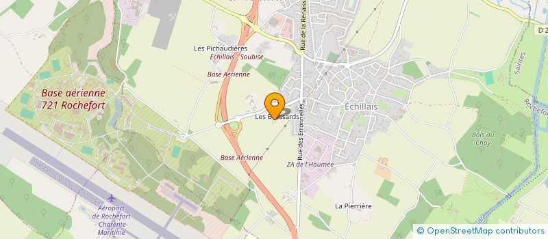 localisation de l'entreprise MONSIEUR YOHAN BOURDEAU  ECHILLAIS