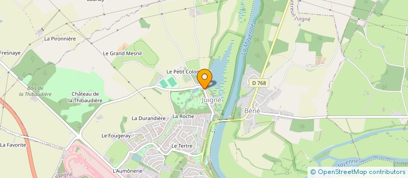 localisation de l'entreprise MONSIEUR YOHAN BOURIGAULT  MONTREUIL-JUIGNE