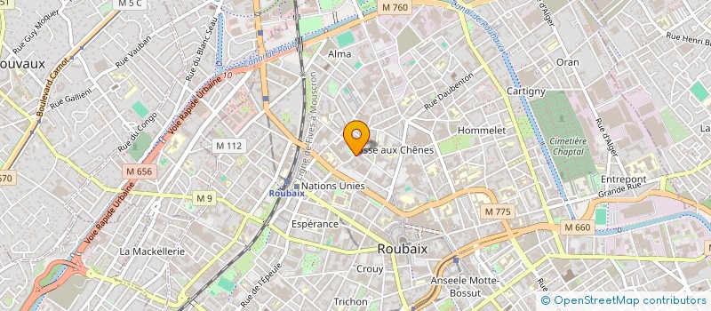 localisation de l'entreprise MONSIEUR YOHAN BOYET  ROUBAIX