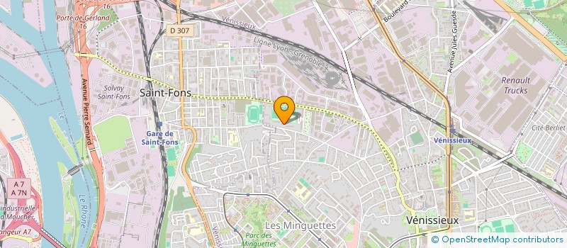 localisation de l'entreprise MONSIEUR YOHAN BRAUN  VENISSIEUX