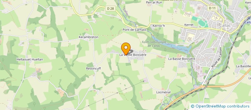 localisation de l'entreprise MONSIEUR YOHAN BRIOIST  PLUSQUELLEC