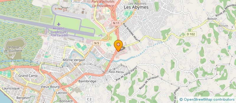localisation de l'entreprise MONSIEUR YOHAN BUS à LES ABYMES