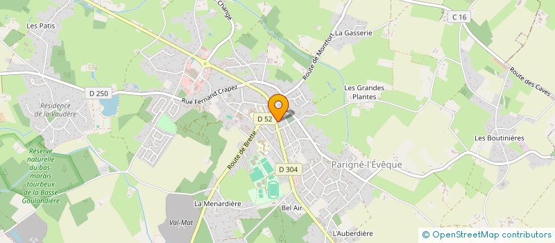 localisation de l'entreprise MONSIEUR YOHAN BUSSON  PARIGNE-L'EVEQUE