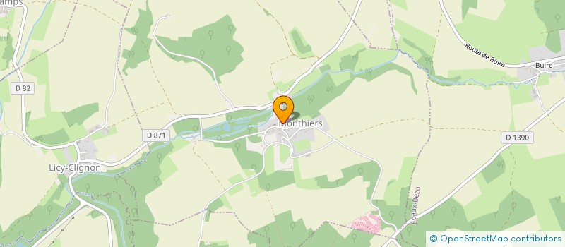 localisation de l'entreprise MONSIEUR YOHAN CABAUP  MONTHIERS