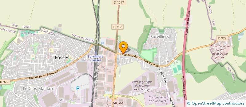 localisation de l'entreprise MONSIEUR YOHAN CARLIER  SURVILLIERS