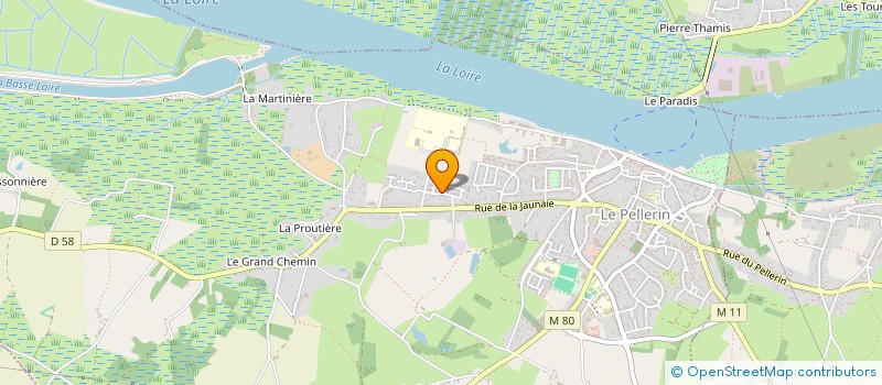 localisation de l'entreprise MONSIEUR YOHAN CARON  LE PELLERIN