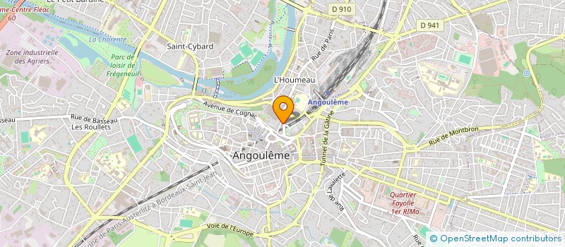 localisation de l'entreprise MONSIEUR YOHAN CHARLIER à ANGOULEME