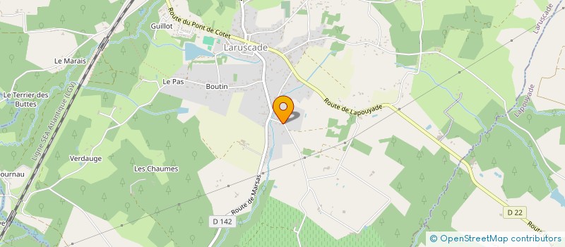 localisation de l'entreprise MONSIEUR YOHAN CHEVRIER  LARUSCADE