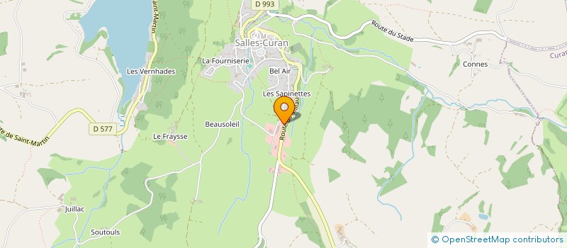 localisation de l'entreprise MONSIEUR YOHAN COMBETTES  SALLES-CURAN