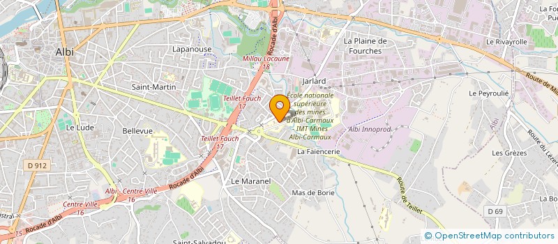 localisation de l'entreprise MONSIEUR YOHAN CUEVAS à ALBI