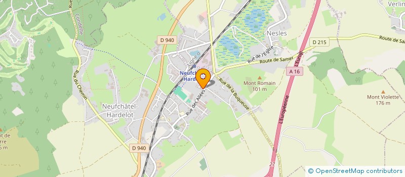 localisation de l'entreprise MONSIEUR YOHAN DAHMANI  NEUFCHATEL-HARDELOT