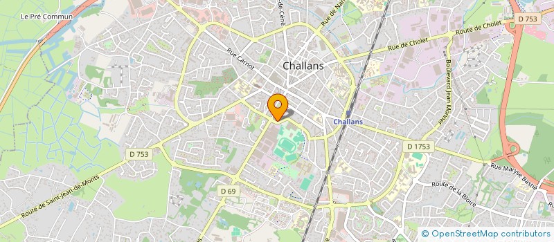 localisation de l'entreprise MONSIEUR YOHAN DELAMARE à CHALLANS