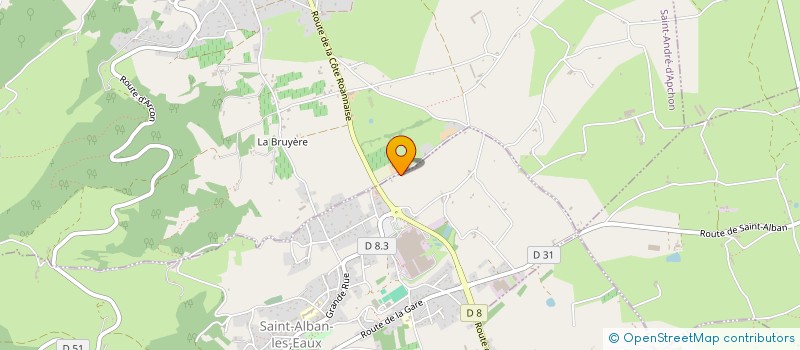 localisation de l'entreprise MONSIEUR YOHAN DELBAERE  SAINT-ALBAN-LES-EAUX