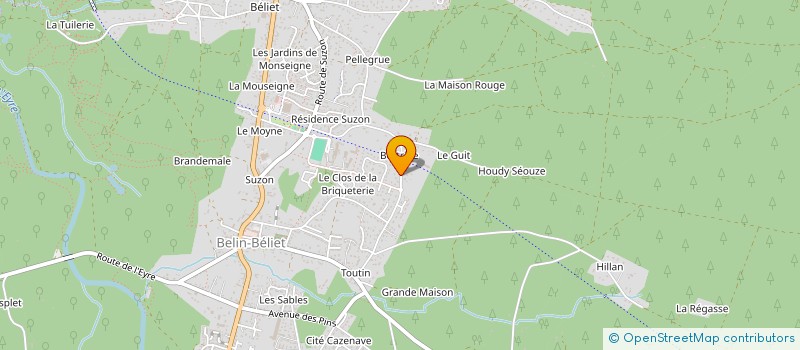 localisation de l'entreprise MONSIEUR YOHAN DEMETER  BELIN-BELIET