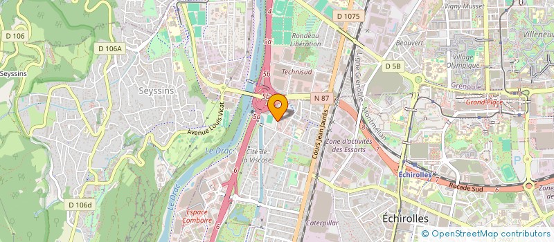 localisation de l'entreprise MONSIEUR YOHAN DION  ECHIROLLES