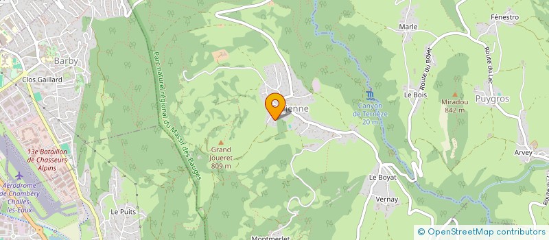 localisation de l'entreprise MONSIEUR YOHAN DORDOLO  CHALLES-LES-EAUX