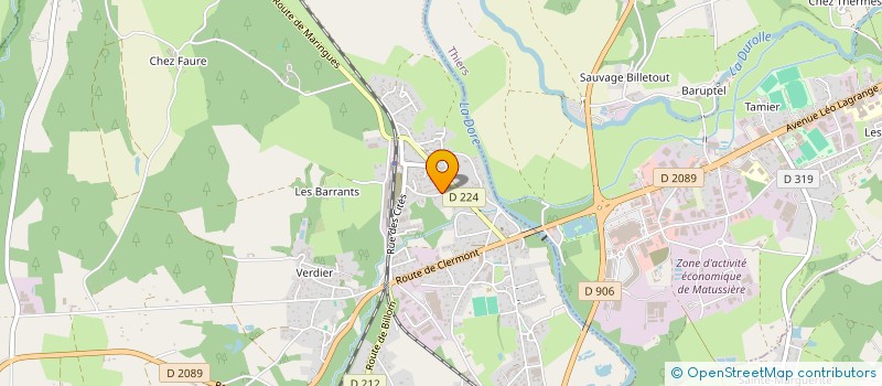 localisation de l'entreprise MONSIEUR YOHAN DUTHEIL  PESCHADOIRES