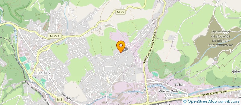 localisation de l'entreprise MONSIEUR YOHAN ESTEVE-GONNET  UNIEUX