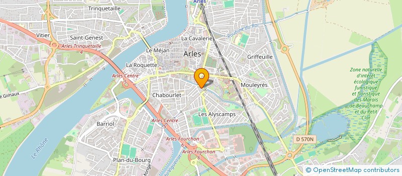 localisation de l'entreprise MONSIEUR YOHAN FHAL  ARLES