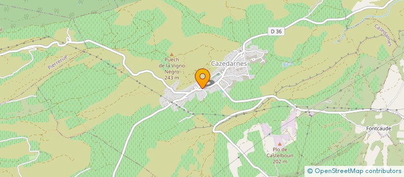 localisation de l'entreprise MONSIEUR YOHAN FONDARD  CAZEDARNES