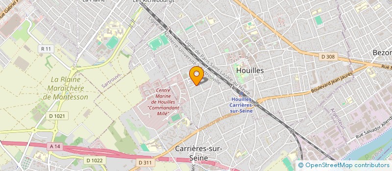 localisation de l'entreprise MONSIEUR YOHAN GAMEIRO  HOUILLES