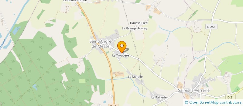 localisation de l'entreprise MONSIEUR YOHAN GARNIER à SAINT-ANDRE-DE-MESSEI