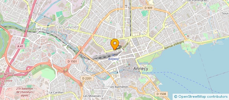 localisation de l'entreprise MONSIEUR YOHAN GAUTIER  ANNECY