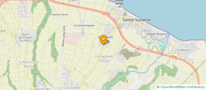 localisation de l'entreprise MONSIEUR YOHAN GENCE  SAINTE-SUZANNE