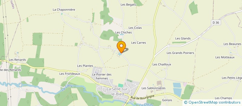 localisation de l'entreprise MONSIEUR YOHAN GIDOIN à LA SELLE-SUR-LE-BIED