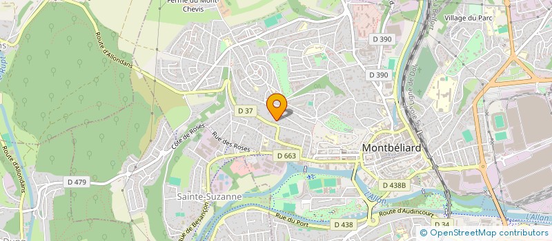 localisation de l'entreprise MONSIEUR YOHAN GISSINGER à MONTBELIARD