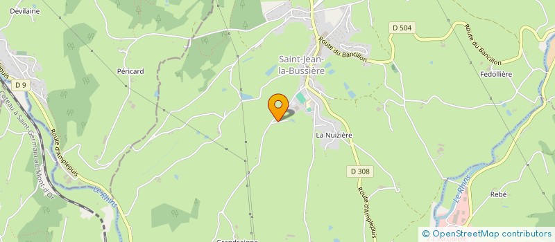 localisation de l'entreprise MONSIEUR YOHAN GOUJAT  SAINT JEAN LA BUSSIERE