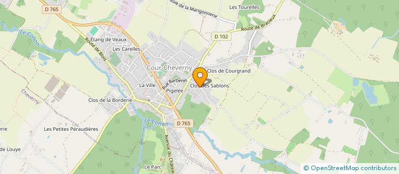 localisation de l'entreprise MONSIEUR YOHAN GOUNOU  COUR-CHEVERNY