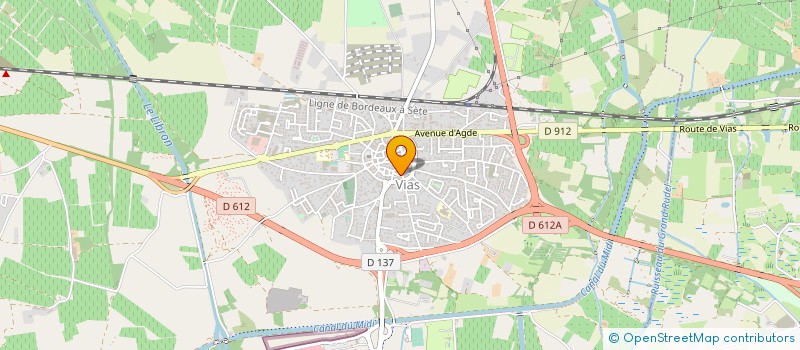 localisation de l'entreprise MONSIEUR YOHAN GRIFFE  VIAS