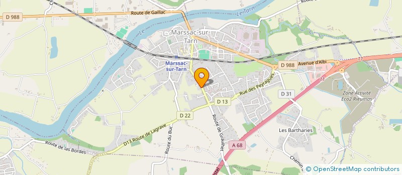 localisation de l'entreprise MONSIEUR YOHAN GUERIEAUD  MARSSAC-SUR-TARN