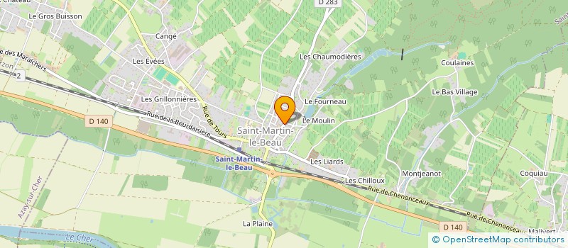 localisation de l'entreprise MONSIEUR YOHAN GUILLEMAIN  SAINT-MARTIN-LE-BEAU