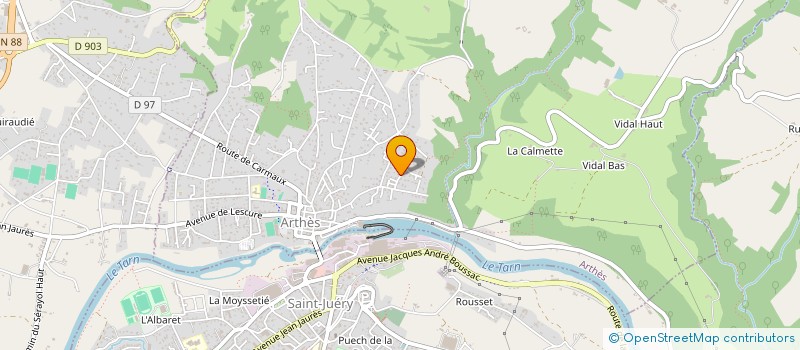 localisation de l'entreprise MONSIEUR YOHAN HUC  ARTHES