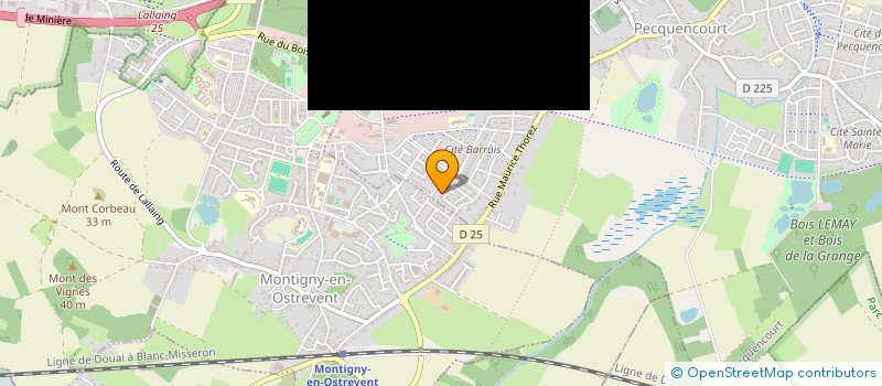 localisation de l'entreprise MONSIEUR YOHAN LANGE  PECQUENCOURT