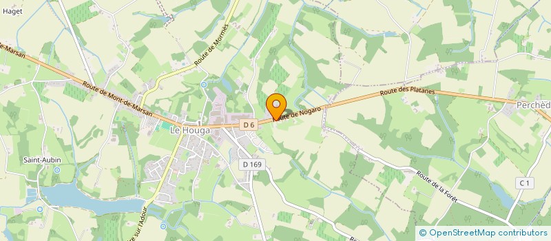 localisation de l'entreprise MONSIEUR YOHAN LARCADE  LE HOUGA