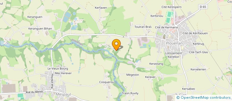 localisation de l'entreprise MONSIEUR YOHAN LE BIHAN  PLOUENAN