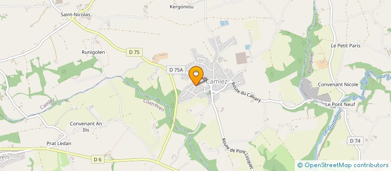 localisation de l'entreprise MONSIEUR YOHAN LE BOUGEANT  CAMLEZ