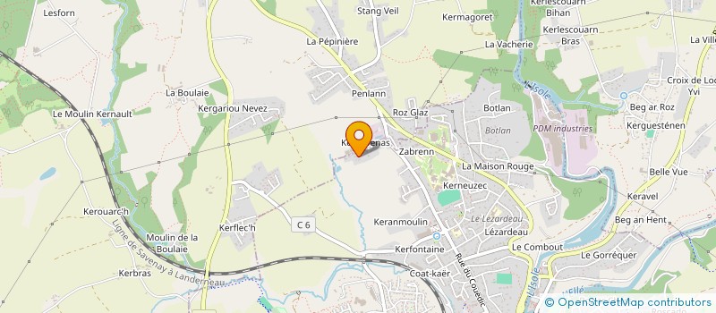 localisation de l'entreprise MONSIEUR YOHAN LE FLECHER  QUIMPERLE