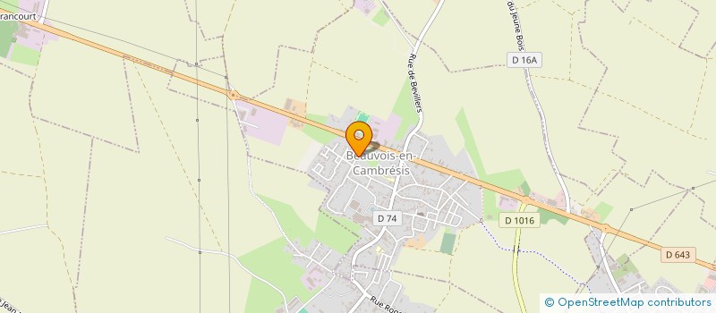 localisation de l'entreprise MONSIEUR YOHAN LEMPEREUR  BEAUVOIS-EN-CAMBRESIS