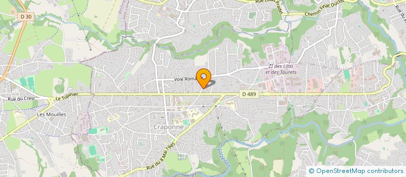 localisation de l'entreprise MONSIEUR YOHAN LENCREROT  CRAPONNE