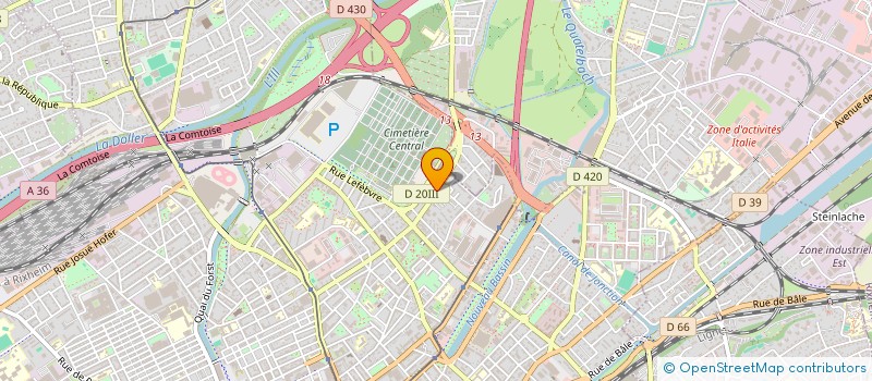 localisation de l'entreprise MONSIEUR YOHAN LERANDY  MULHOUSE