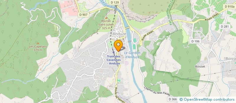 localisation de l'entreprise MONSIEUR YOHAN LOPES DA COSTA  ANDUZE