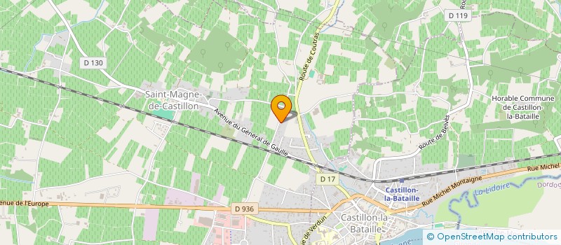 localisation de l'entreprise MONSIEUR YOHAN MARTIN  SAINT-MAGNE-DE-CASTILLON