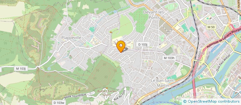 localisation de l'entreprise MONSIEUR YOHAN MATHIEU  LE BAN-SAINT-MARTIN