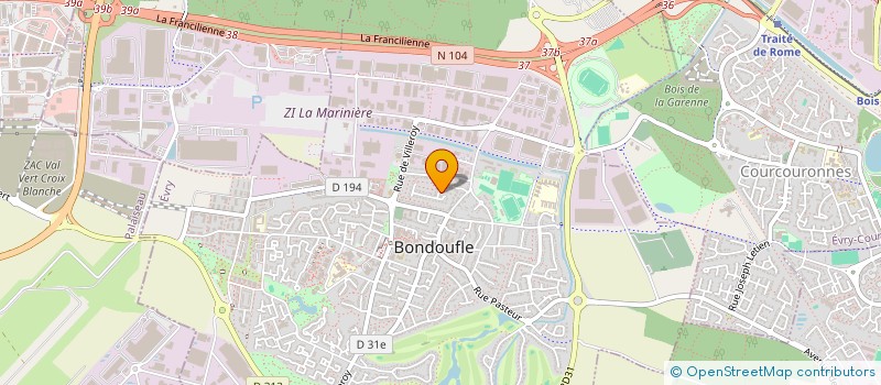 localisation de l'entreprise MONSIEUR YOHAN MAUPAS  BONDOUFLE