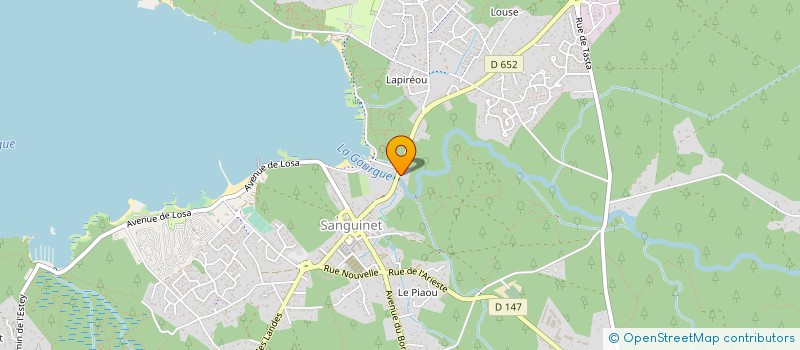 localisation de l'entreprise MONSIEUR YOHAN MEILLON  SANGUINET